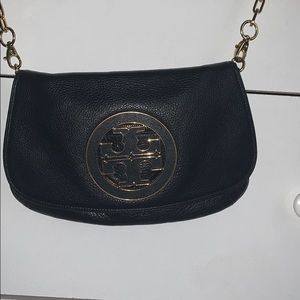 Tory Burch Amanda Logo Leather Cross Body Bag